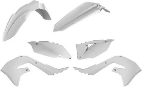Set de Piese din Plastic pentru Motocicletă pentru Kawasaki KX Alb 1buc