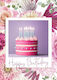 Mini greeting card "happy Birthday"