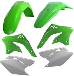 Σετ Πλαστικά Μοτοσυκλέτας για Kawasaki KX Πράσινο