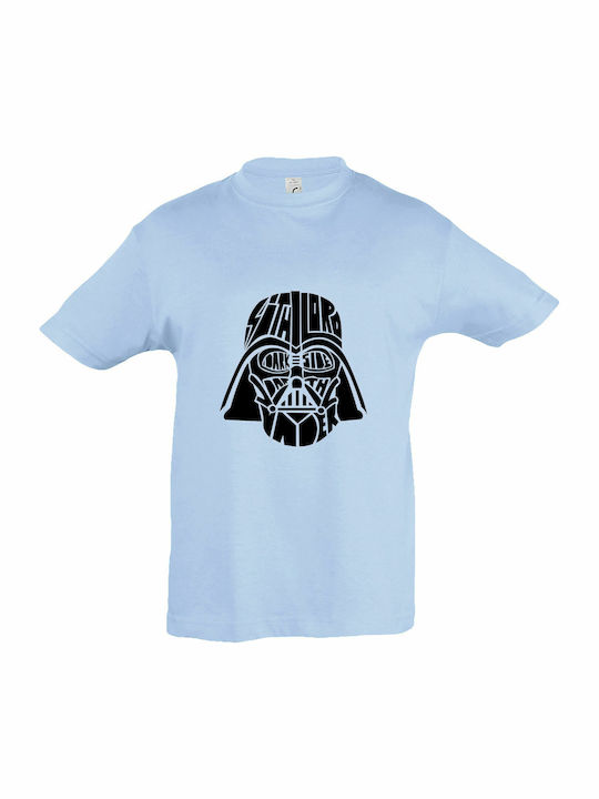 Kinderoberteile T-Shirt Himmelblau Sith Lord Dunkle Seite Darth Vader Star Wars