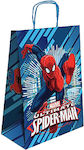 Τσαντα Δωρου Χαρτινη Spiderman Μπλε (32cm) 32x24x10cm Spiderman