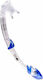 Aquawave Blue Snorkel with Silicone Mouthpiece