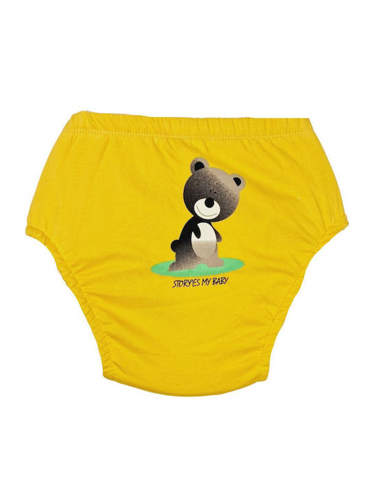 Poopes Kids' Brief Yellow