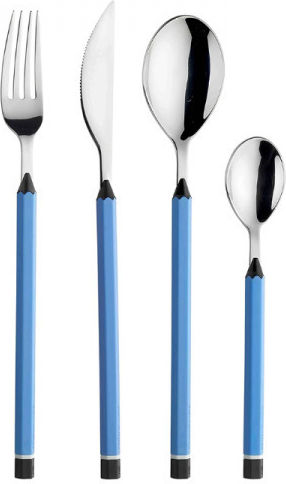Pintinox Set de tacâmuri Oțel inoxidabil Albastru 24buc