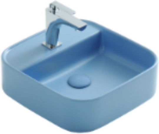 Gural Nova Надеждна мивка Порцелан 42x42cm Blue Matt Gural Nova Надеждна мивка Порцелан 42x42cm Blue Matt