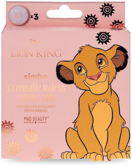 Mad Beauty Lion King Wiederverwendbare Tücher Make-up Entferner Gesicht 3Stück