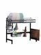 Dish Drainer Metallic in Black Color 54.5x64x28cm