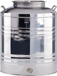 Stainless Steel Container with Screw Lid 50lt 002414