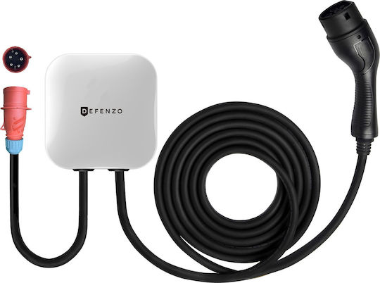 Defenzo Επιτοίχιος Σταθμός Φόρτισης 7kW με Ενσωματωμένο Καλώδιο Type 2