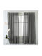 Saray Home Vorhang mit Bleistiftfalten Grau 140x280cm