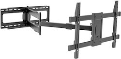 Techly ICA-PLB 721 Suport TV Montat Pe Perete Cu Braț De Extensie Până La 80"