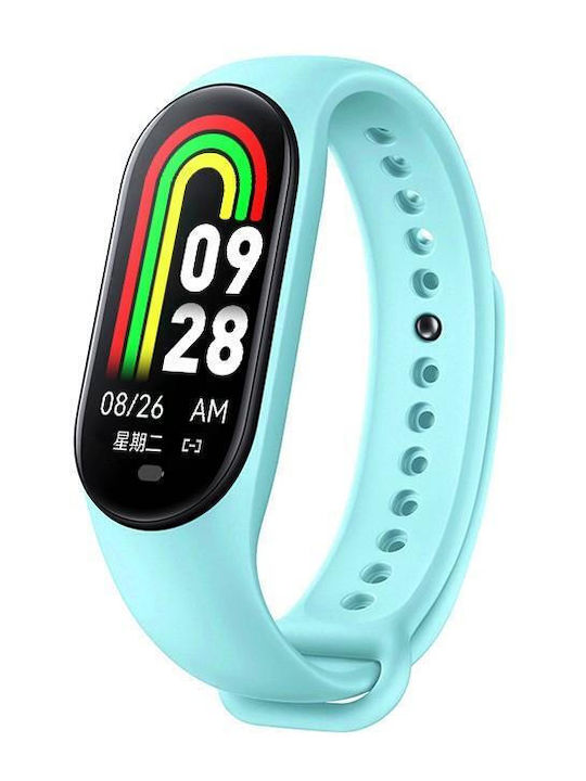 M8 Activity Tracker with Heart Rate Monitor Light Blue