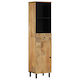 vidaXL Wall Hung Cabinet Bathroom Column Cabinet L38xD33xH160cm Brown