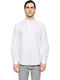 Smart Fashion Men's Linen Shirt Mao Yaka 51-203-003 White