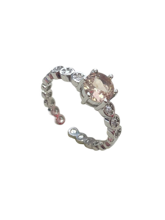 Copper ring Bo1312- Silver/beige