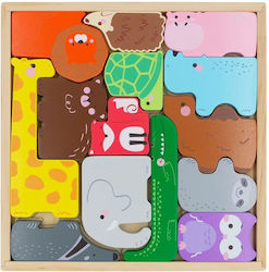 Holz Kinder Steckpuzzle 14pcs Moni Holz Kinder Steckpuzzle 14pcs Moni