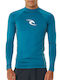 Rip Curl Men's Long Sleeve Sun Protection Shirt Blue