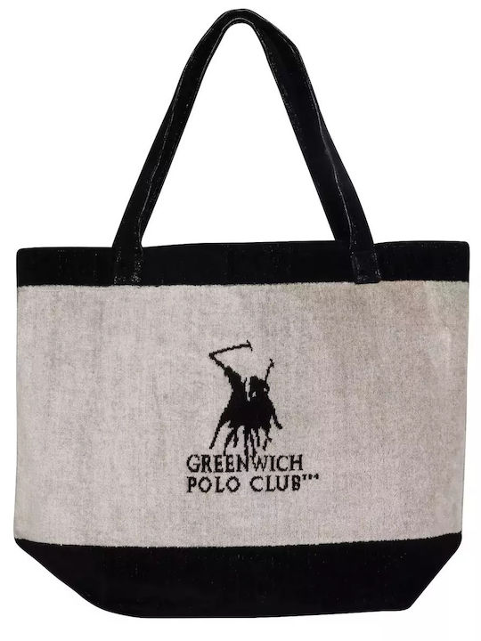 Greenwich Polo Club Fabric Beach Bag Black