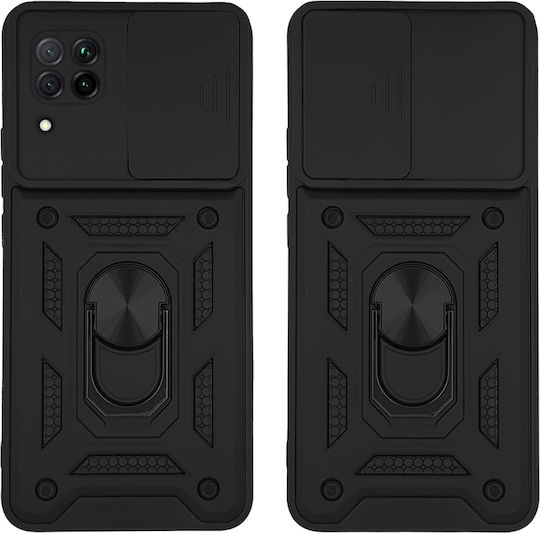 Sonique Umschlag Rückseite Silikon / Kunststoff Schwarz (Huawei P40 Lite)