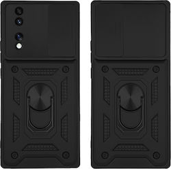 Sonique Back Cover Silicone / Plastic Durable Black (Huawei Nova Y70)