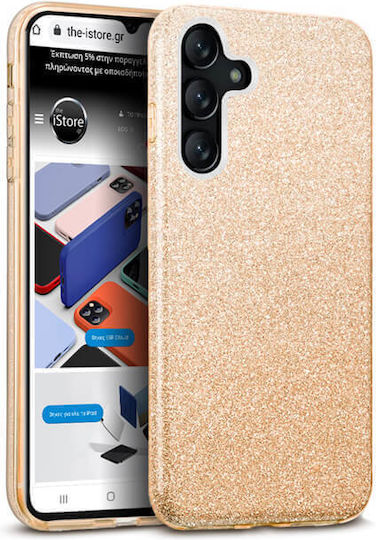 Orso Hybrid Strass Back Cover Silicone Gold (Galaxy A55)