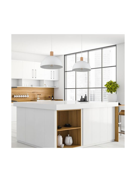 TK Lighting Oslo Κρεμαστό Φωτιστικό Λευκό