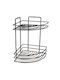 Pakketo Colțar Montat pe perete Raft Baie Metal 19x19x27cm Neagră