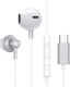Joyroom JR-EC03 In-ear Handsfree Ακουστικά με Βύσμα USB-C Γκρι