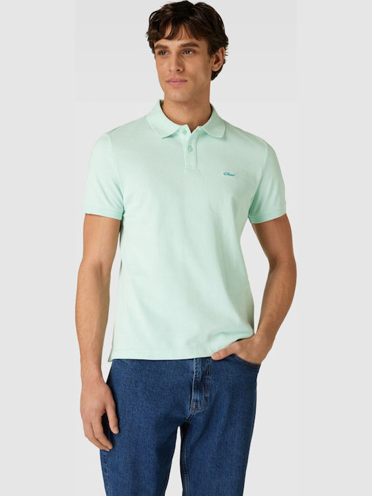 s.Oliver Red Label Short Sleeve Green Polo Blouse