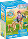 Playmobil Pferde des Wasserfalls Kind mit Pferd und Fohlen für 4-10 Jahre