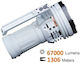 Acebeam Rechargeable Flashlight LED IP68 with Maximum Brightness 67000lm