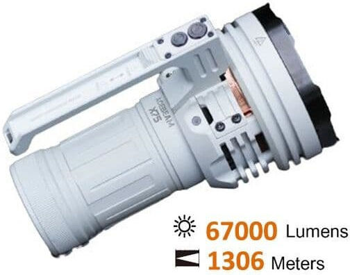 Acebeam Rechargeable Flashlight LED IP68 with Maximum Brightness 67000lm