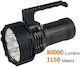 Acebeam Επαναφορτιζόμενος Φακός LED IP68 με Μέγιστη Φωτεινότητα 80000lm