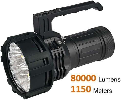 Acebeam Επαναφορτιζόμενος Φακός LED IP68 με Μέγιστη Φωτεινότητα 80000lm