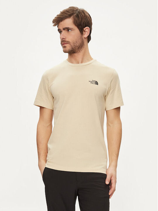 The North Face Simple Dome Ανδρικό T-shirt Κοντομάνικο Μπεζ