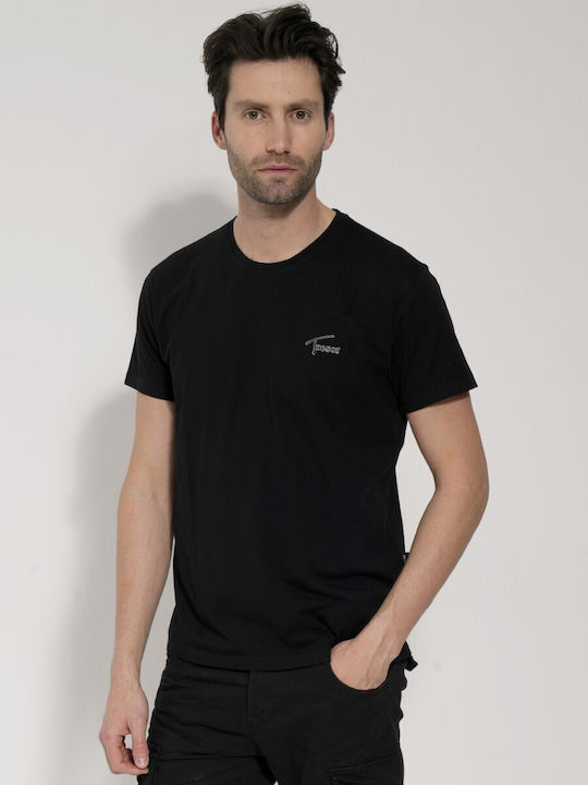 Tresor T-shirt Bărbătesc cu Mânecă Scurtă BLACK