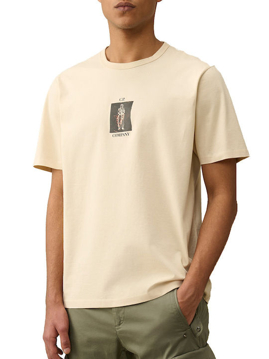 C.P Company T-shirt Bărbătesc cu Mânecă Scurtă Pistachio Shell