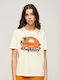 Superdry Women's T-shirt Ecru Marl