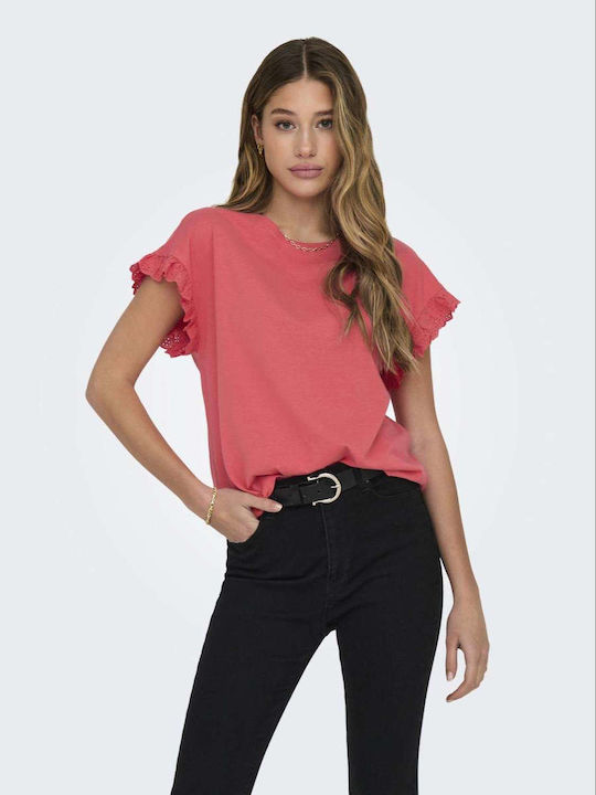 Only Women's Blouse Coral