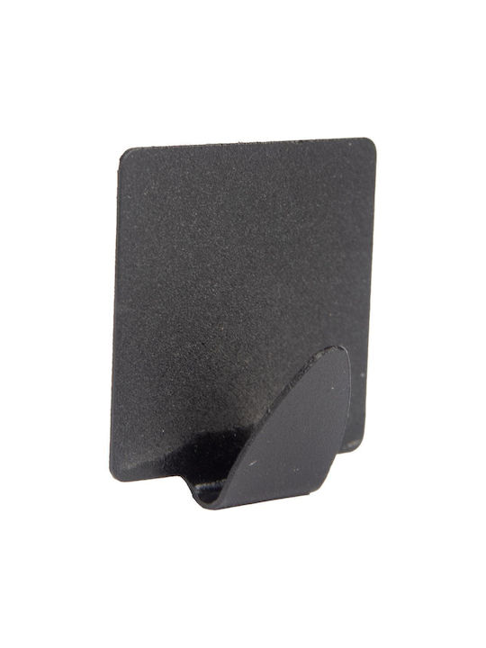 Next Άγκιστρο Μπάνιου Μονό με Αυτοκόλλητο ​5x5cm Μαύρο
