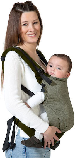 Kiokids Κλασικός Μάρσιπος Λαδί με Μέγιστο Βάρος 15kg