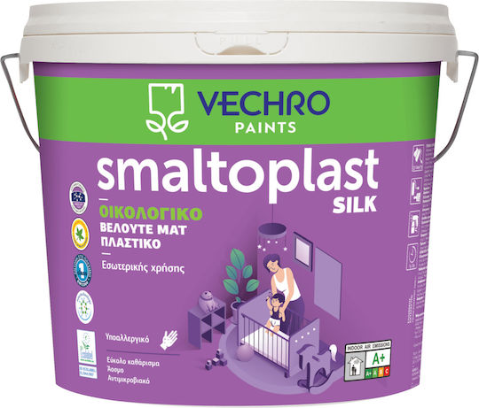 Vechro Smaltoplast Silk Plastic Ecological Paint for Interior Use Plastic Color 10lt