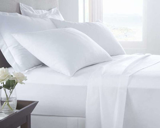 Koulis Carpets Hotel Sheet White Single 160x270cm 1pcs