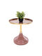Round Side Table Metal Somon Beige 46x46x46.5 cm