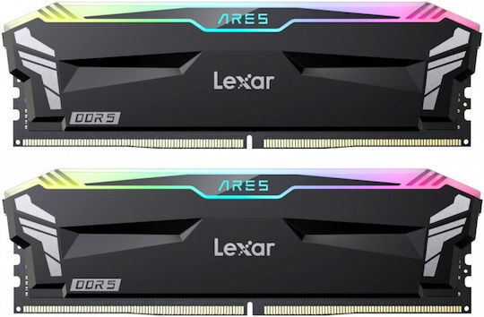 Lexar Ares RGB DDR5 32GB RAM with 2x16GB Modules and Speed 6800 for Desktop
