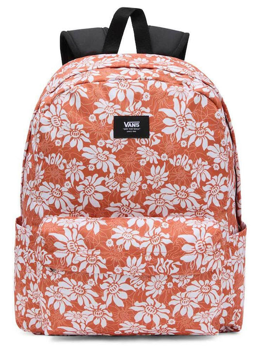 Vans Old Skool School Bag Backpack Junior High-High School in Orange color 22lt