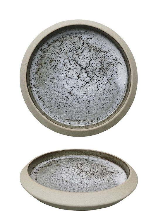 Ready Plate Shallow made of Porcelain White wit...