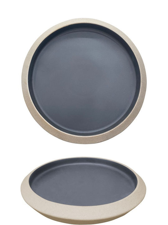 Ready Plate Shallow made of Porcelain White wit...