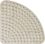 Quasar Shower Mat with Suction Cups Beige 54x54cm