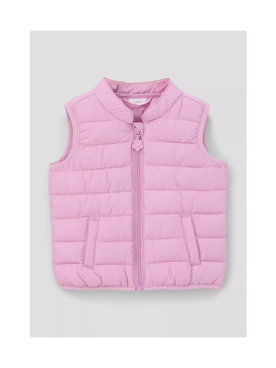 S.Oliver Kinderjacke Ärmellos Lila